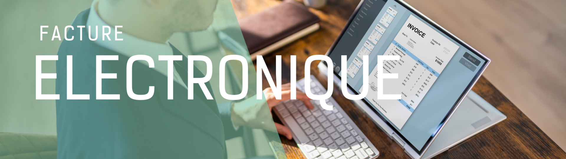 Illustration d’un cabinet comptable Wilson & Co présentant les nouvelles obligations liées à la facture électronique 2026 pour les entreprises.